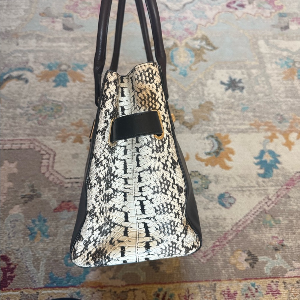 Coach 🐎 Swagger Carryall Colorblock Exotic Python 🐍 - Picture 5 of 11
